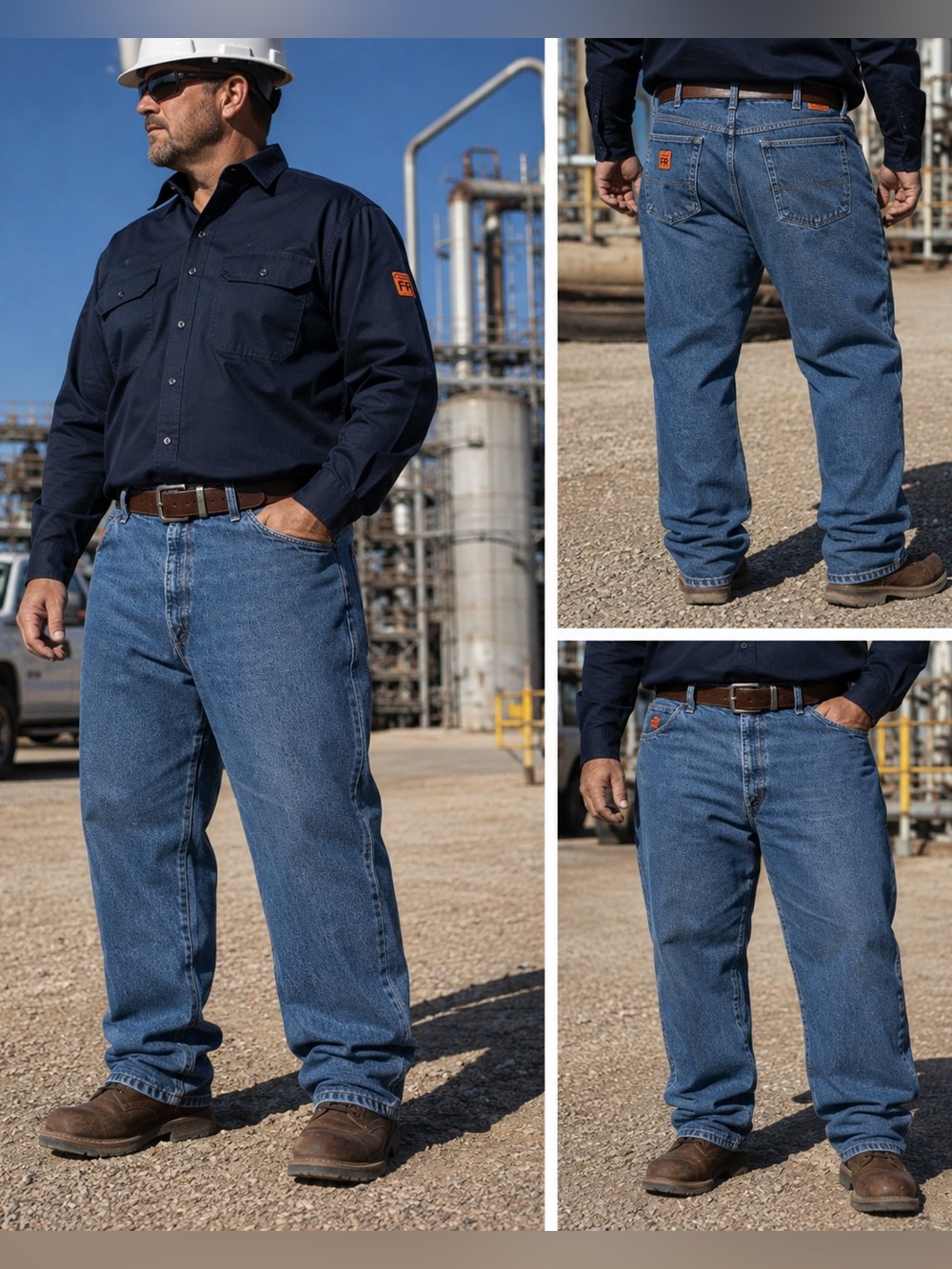 Wrangler FR RIGGS Workwear, style FR3W050, 100% Cotton Flame-resistant Denim